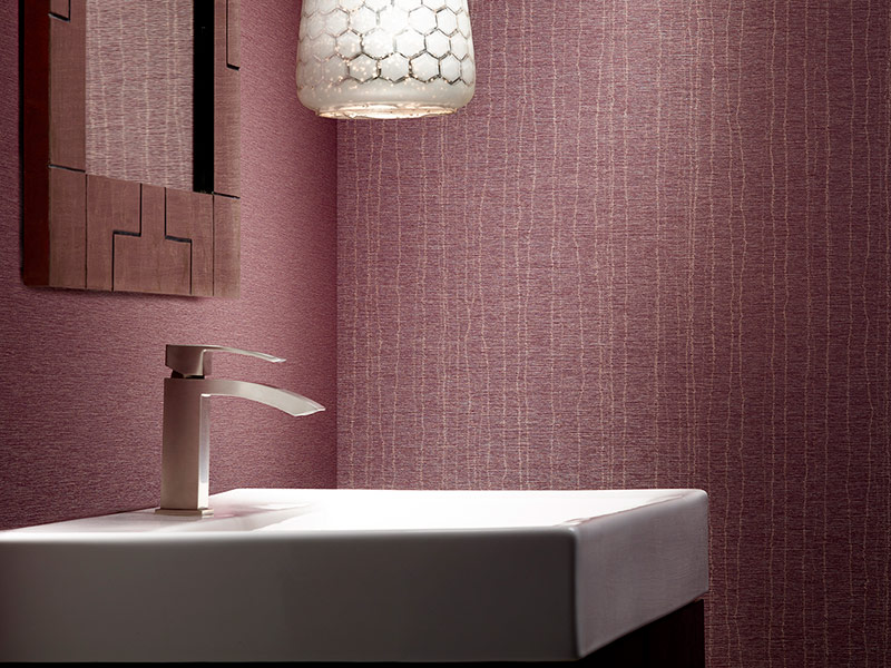 Colour & Design Canton Rainsilk Commercial Wallcovering bathroom sink interior design